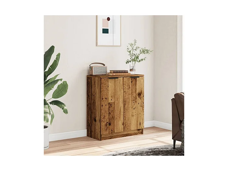 Buffet vieux bois 60x30x70 bois d'ingénierie