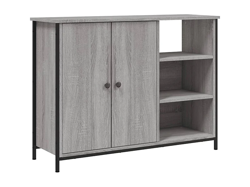 Buffet sonoma gris 100x33x75 bois d'ingénierie