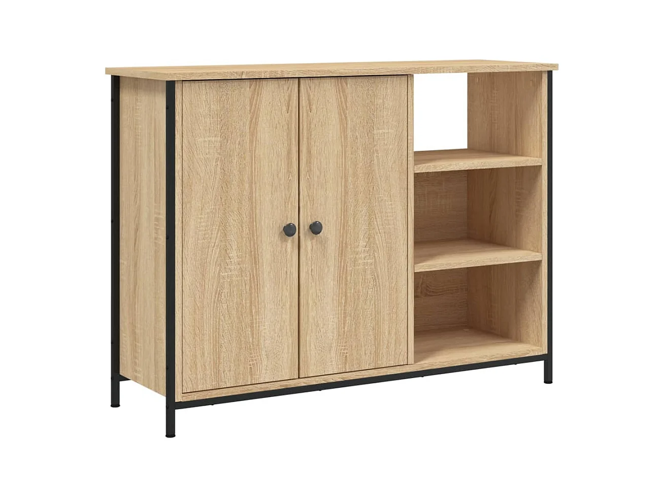 Buffet chêne sonoma 100x33x75 bois d'ingénierie