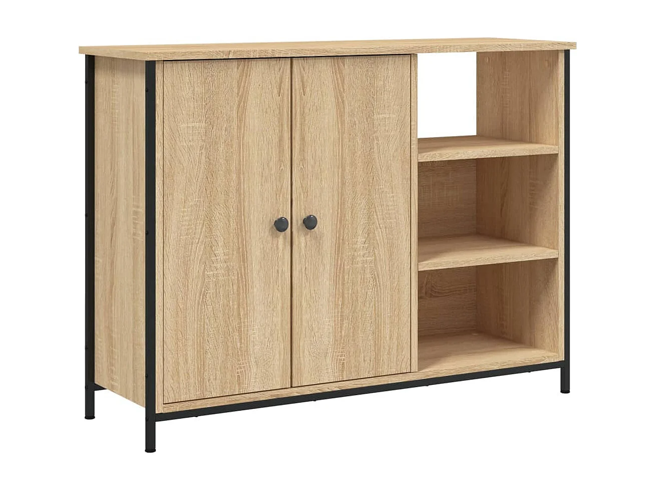 Buffet chêne sonoma 100x33x75 bois d'ingénierie