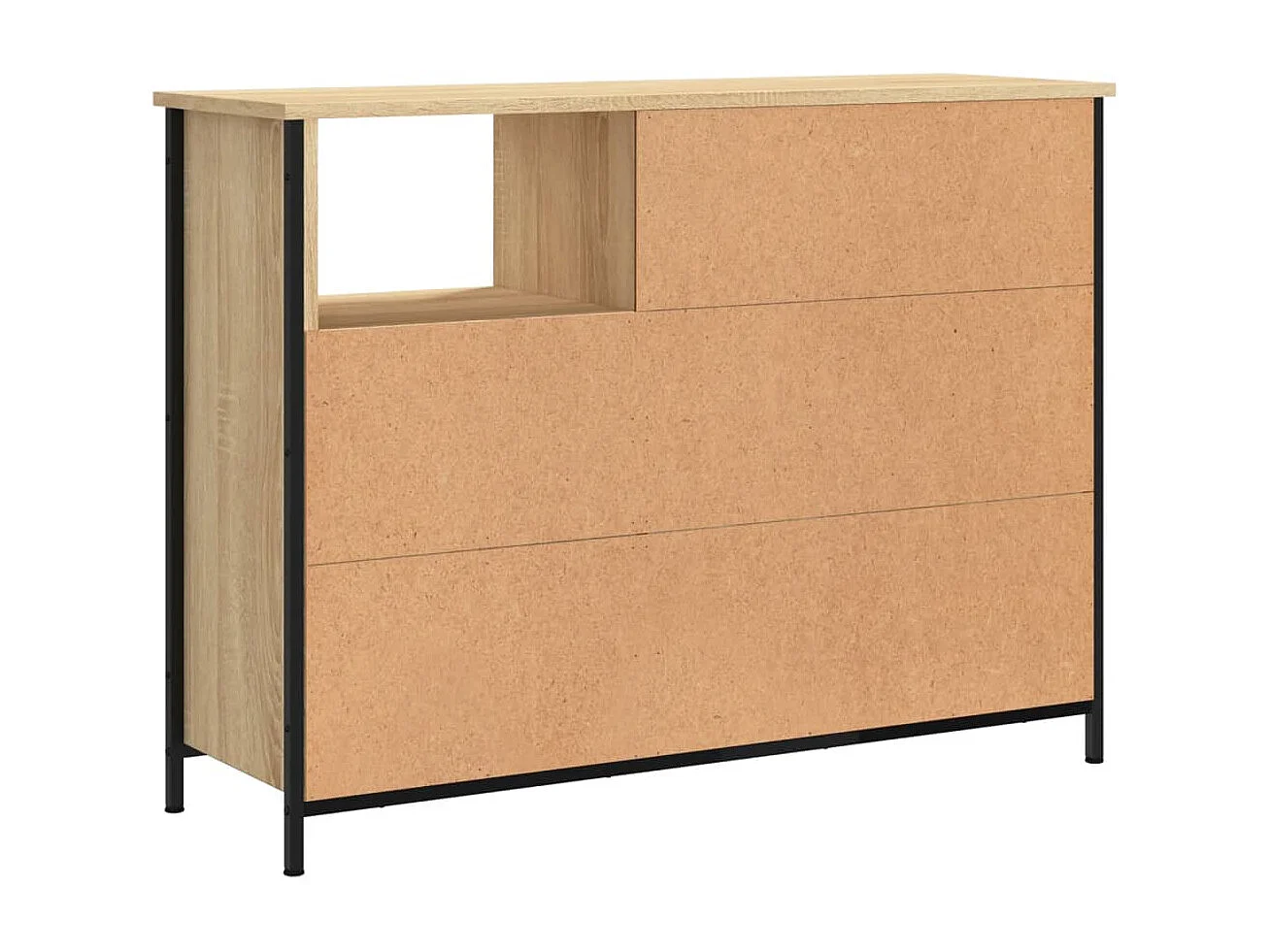 Buffet chêne sonoma 100x33x75 bois d'ingénierie