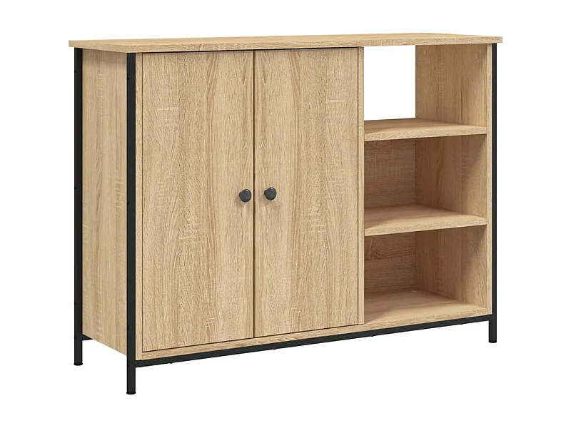 Buffet chêne sonoma 100x33x75 bois d'ingénierie