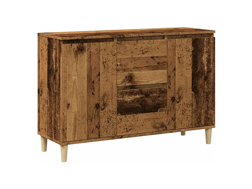 Buffet vieux bois 102x35x70 bois d'ingénierie