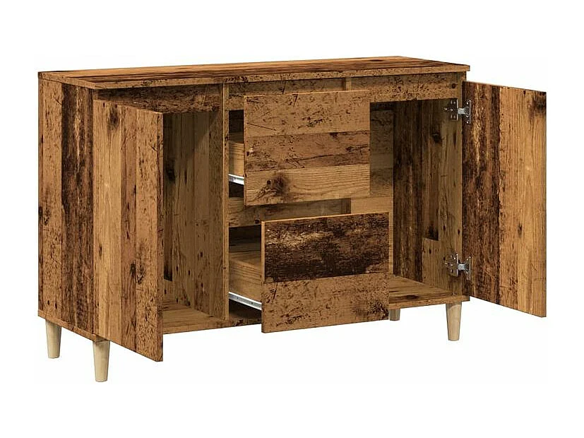 Buffet vieux bois 102x35x70 bois d'ingénierie