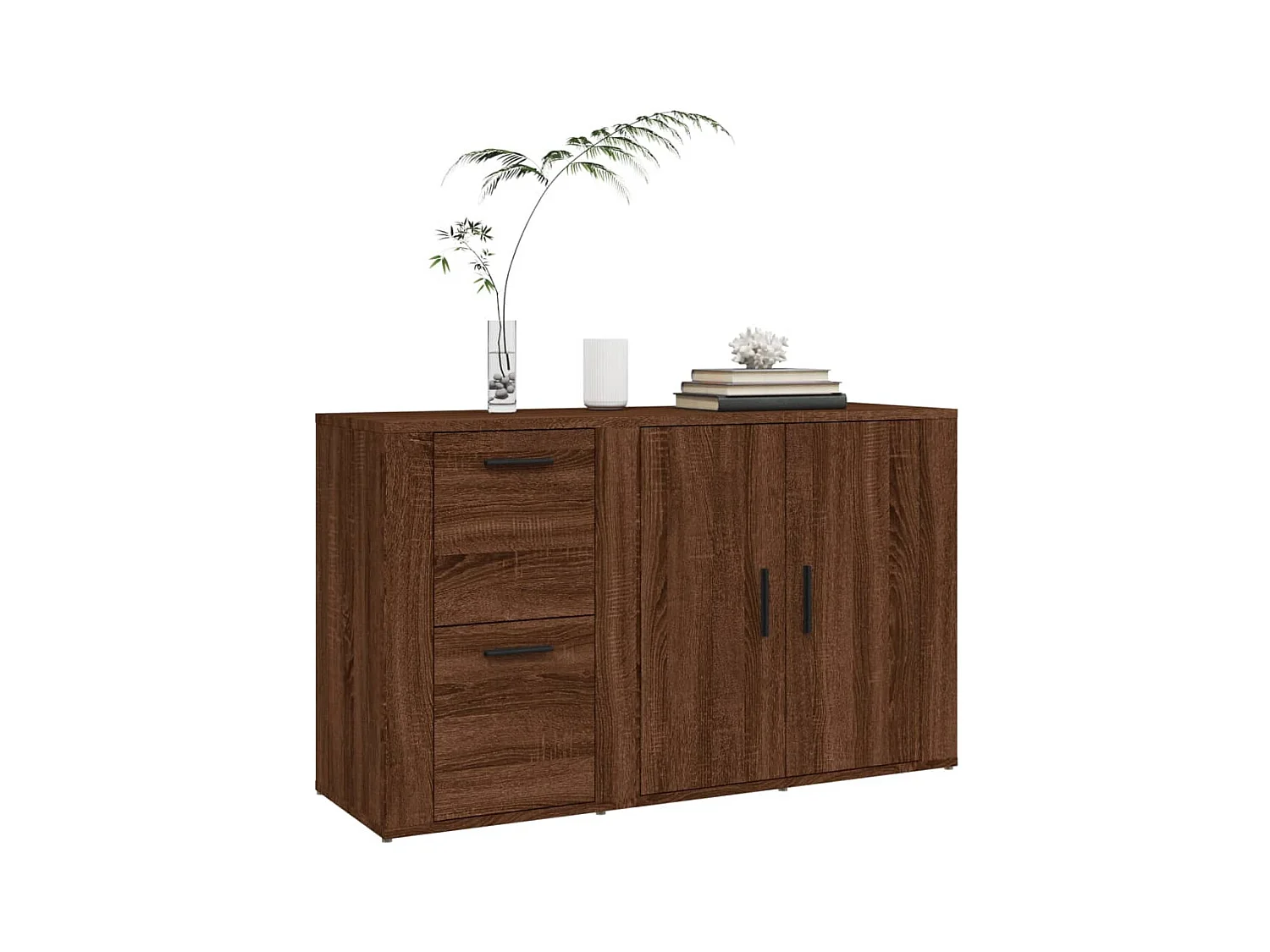 Buffet Chêne marron 100x33x59,5 Bois d'ingénierie