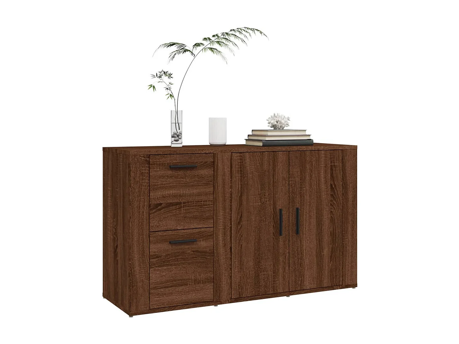 Buffet Chêne marron 100x33x59,5 Bois d'ingénierie