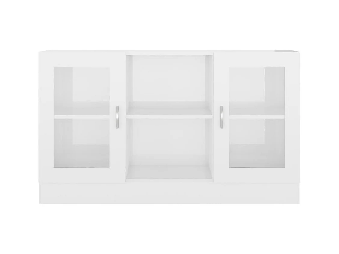 Armoire à vitrine Blanc brillant 120x30,5x70