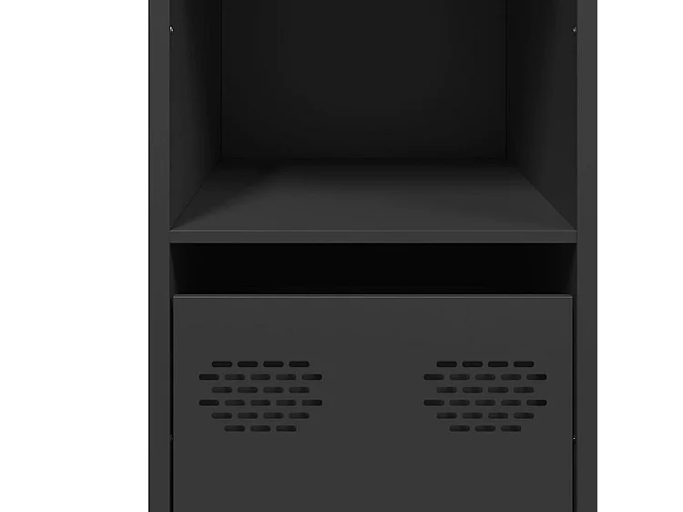 Buffet noir 101,5x39x73,5 acier laminé à froid