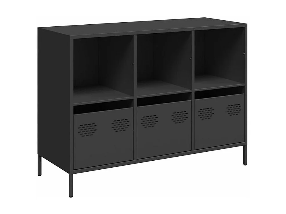 Buffet noir 101,5x39x73,5 acier laminé à froid
