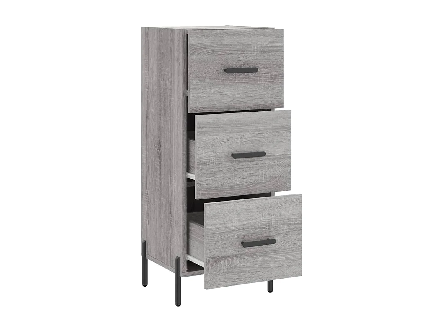 Buffet Sonoma gris 34,5x34x90 Bois d'ingénierie
