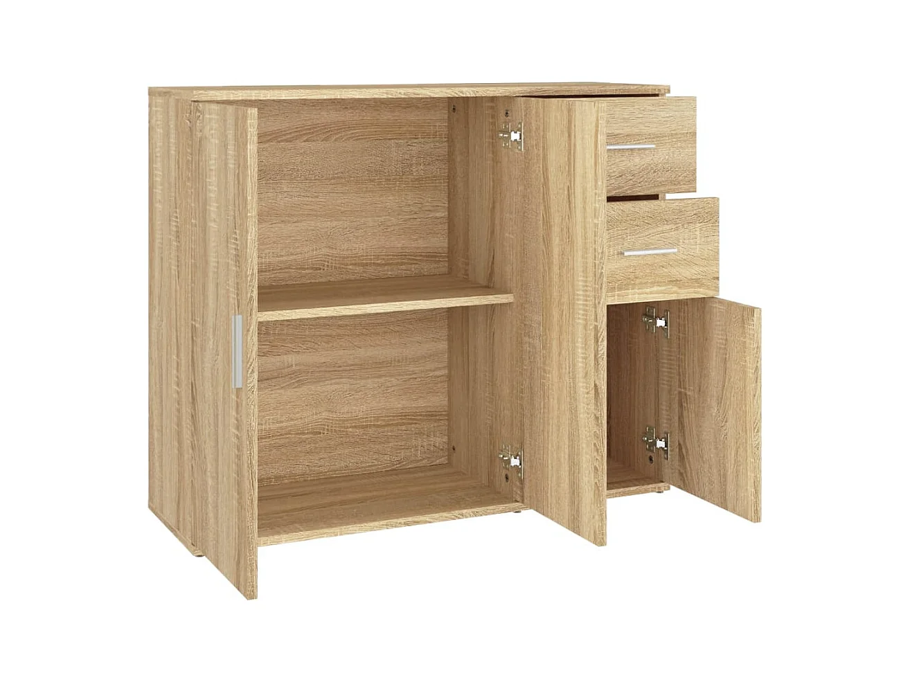 Buffet Chêne sonoma 91x29,5x75 Bois d'ingénierie