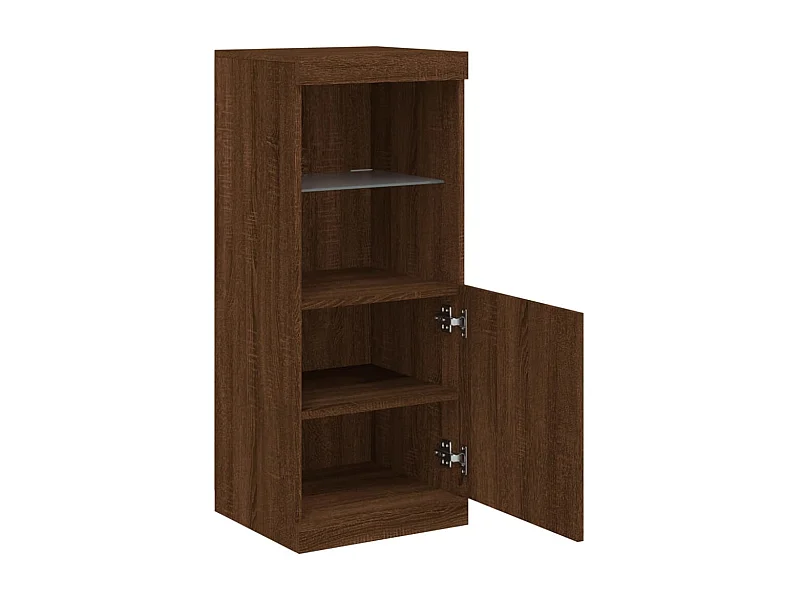 Buffet avec lumières LED chêne marron 41x37x100