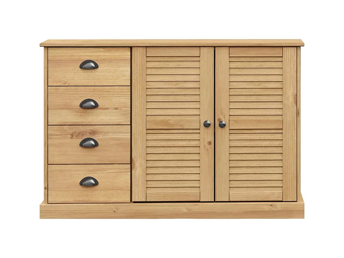 Buffet avec tiroirs VIGO 113x40x75 bois massif de pin