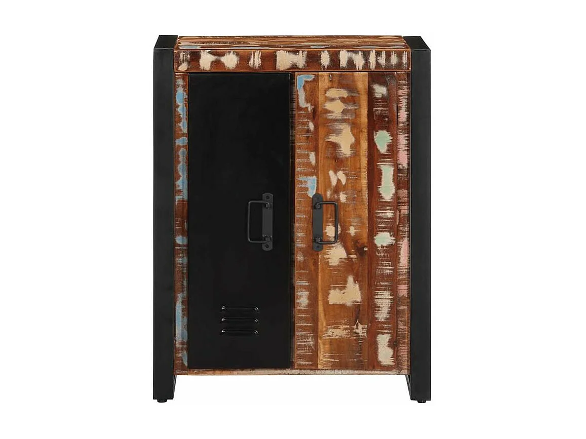 Buffet multicolore 55x35x70 bois massif récupération