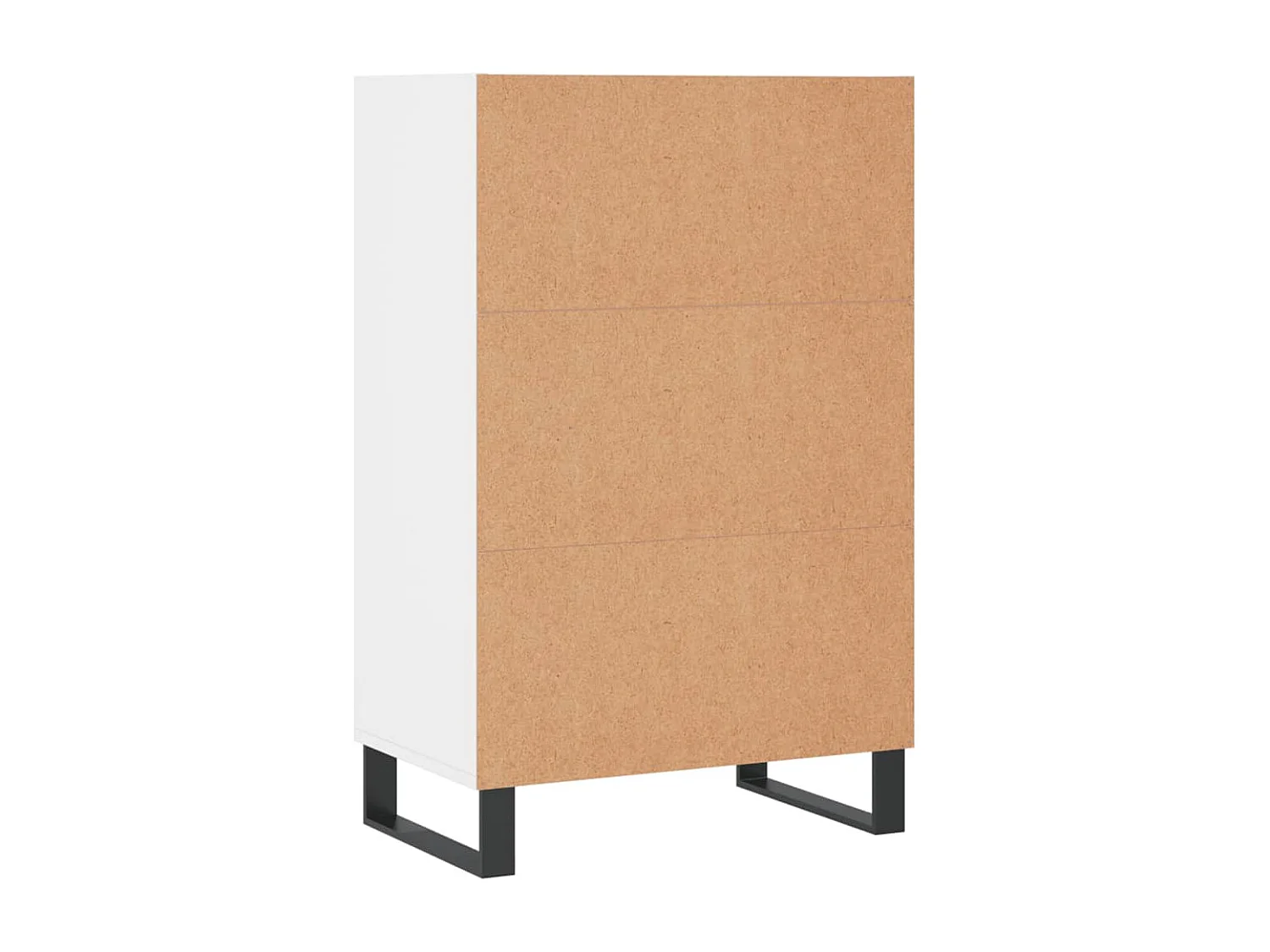 Buffet haut blanc 57x35x90 bois d'ingénierie