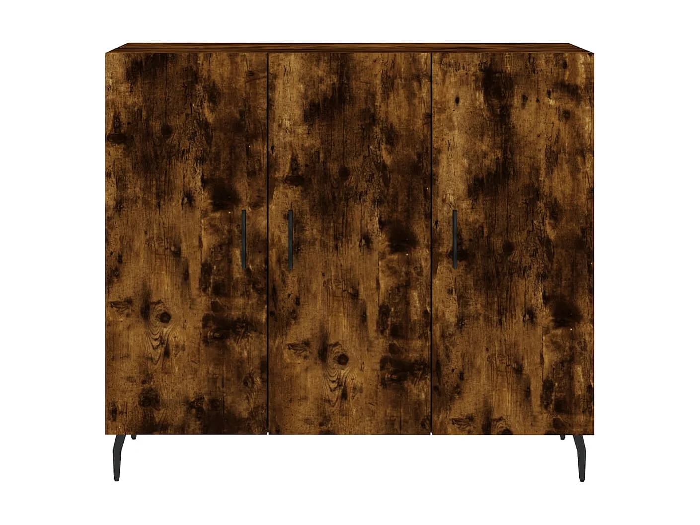 Buffet chêne fumé 90x34x80 bois d'ingénierie