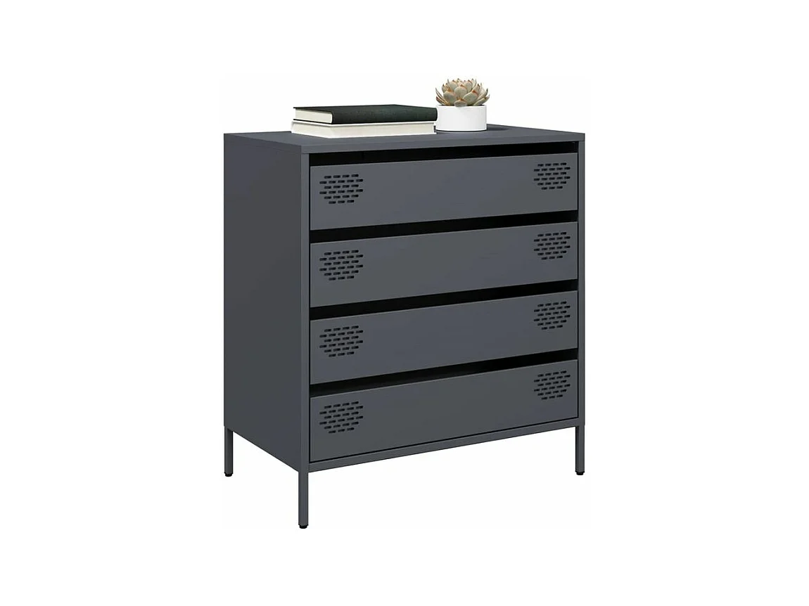 Buffet anthracite 68x39x73,5 acier laminé à froid