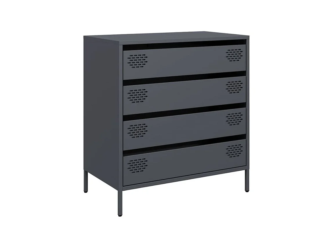 Buffet anthracite 68x39x73,5 acier laminé à froid