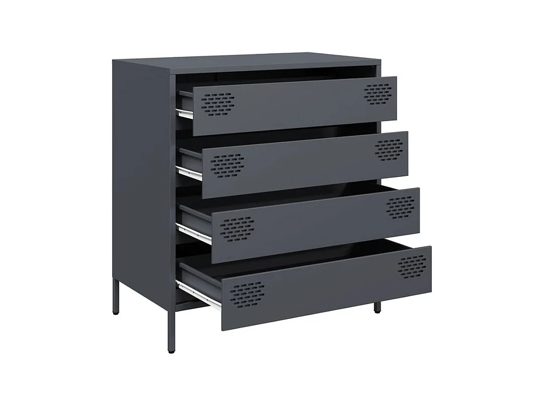 Buffet anthracite 68x39x73,5 acier laminé à froid