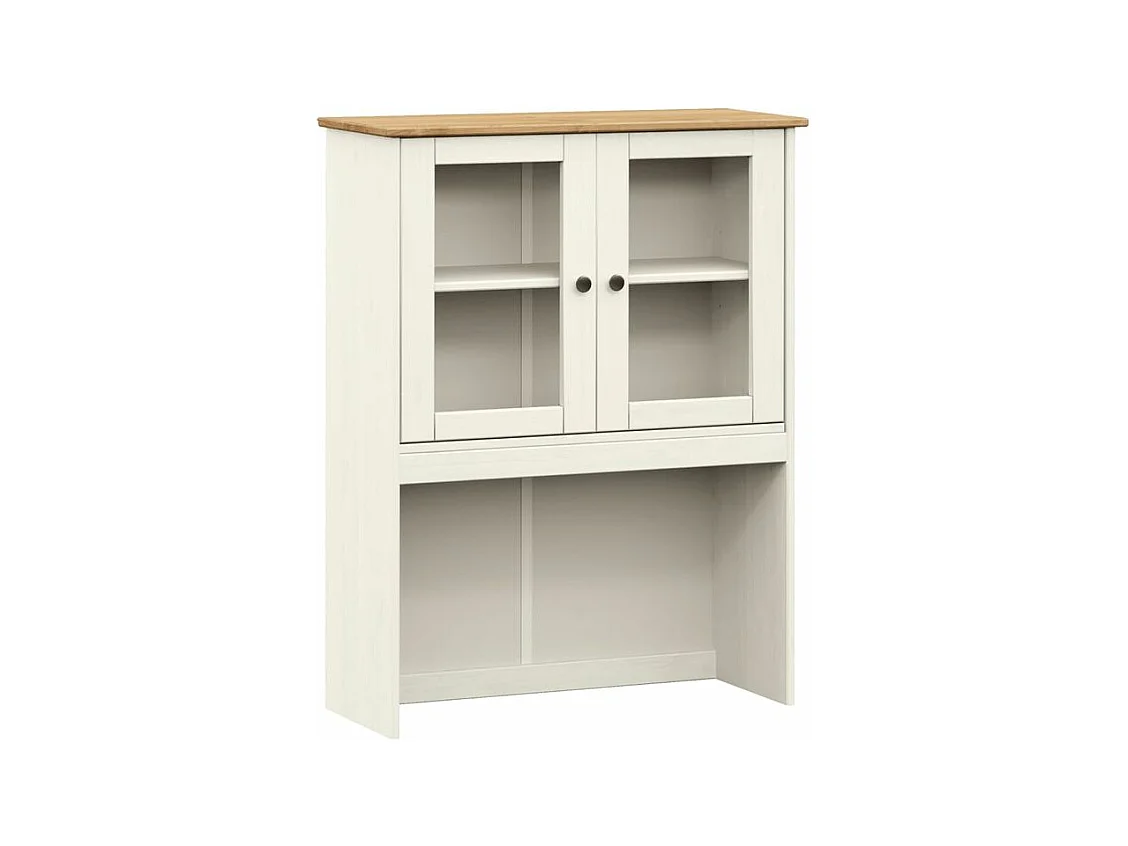 Dessus de commode VIGO blanc 78x30x100 bois massif de pin