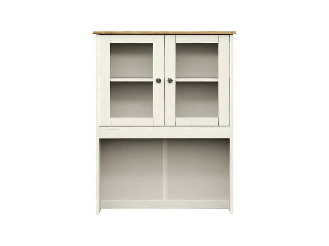 Dessus de commode VIGO blanc 78x30x100 bois massif de pin