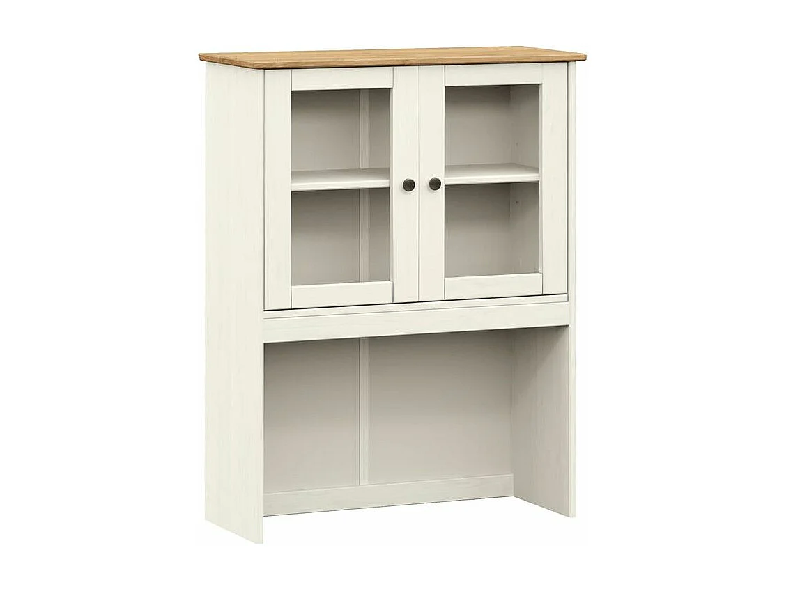 Dessus de commode VIGO blanc 78x30x100 bois massif de pin
