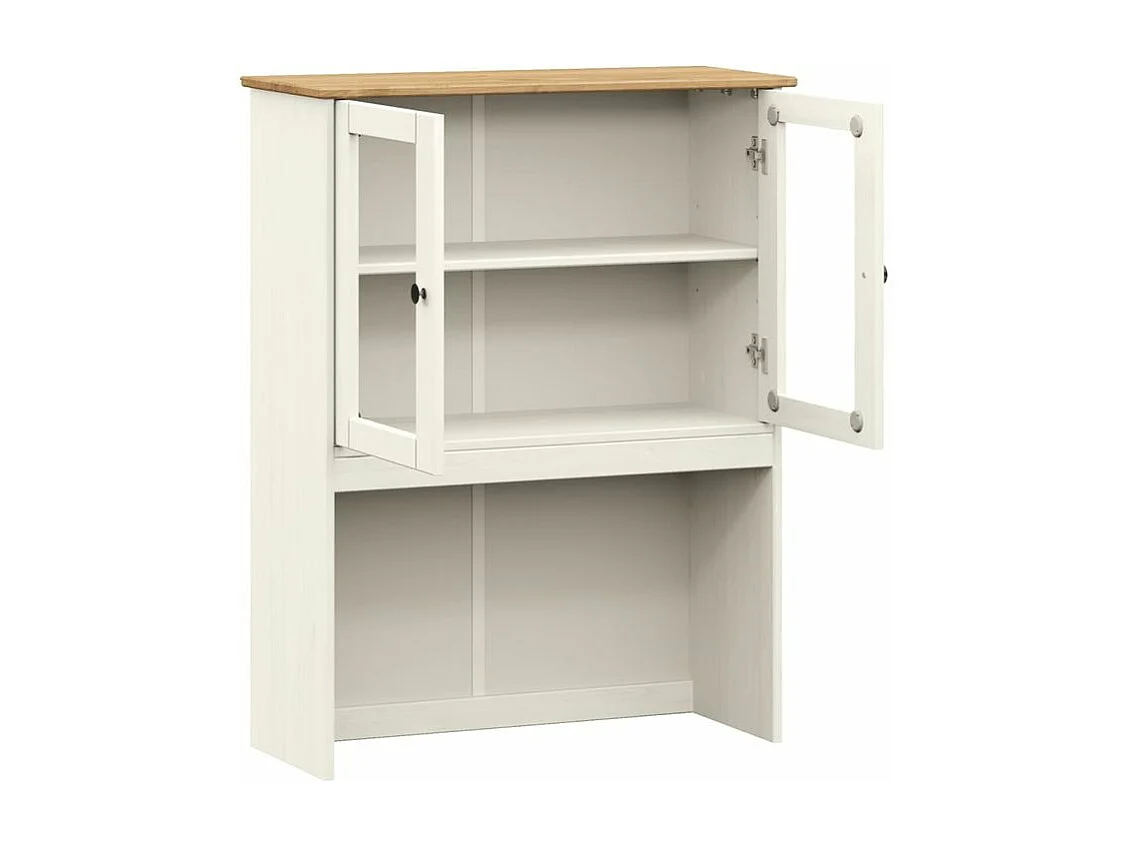 Dessus de commode VIGO blanc 78x30x100 bois massif de pin