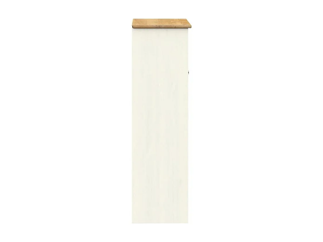 Dessus de commode VIGO blanc 78x30x100 bois massif de pin
