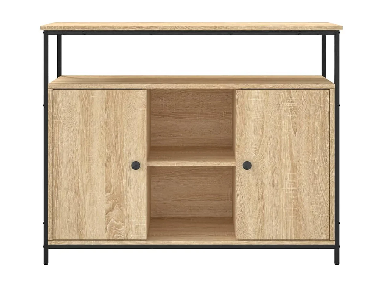 Buffet chêne sonoma 100x35x80 bois d'ingénierie