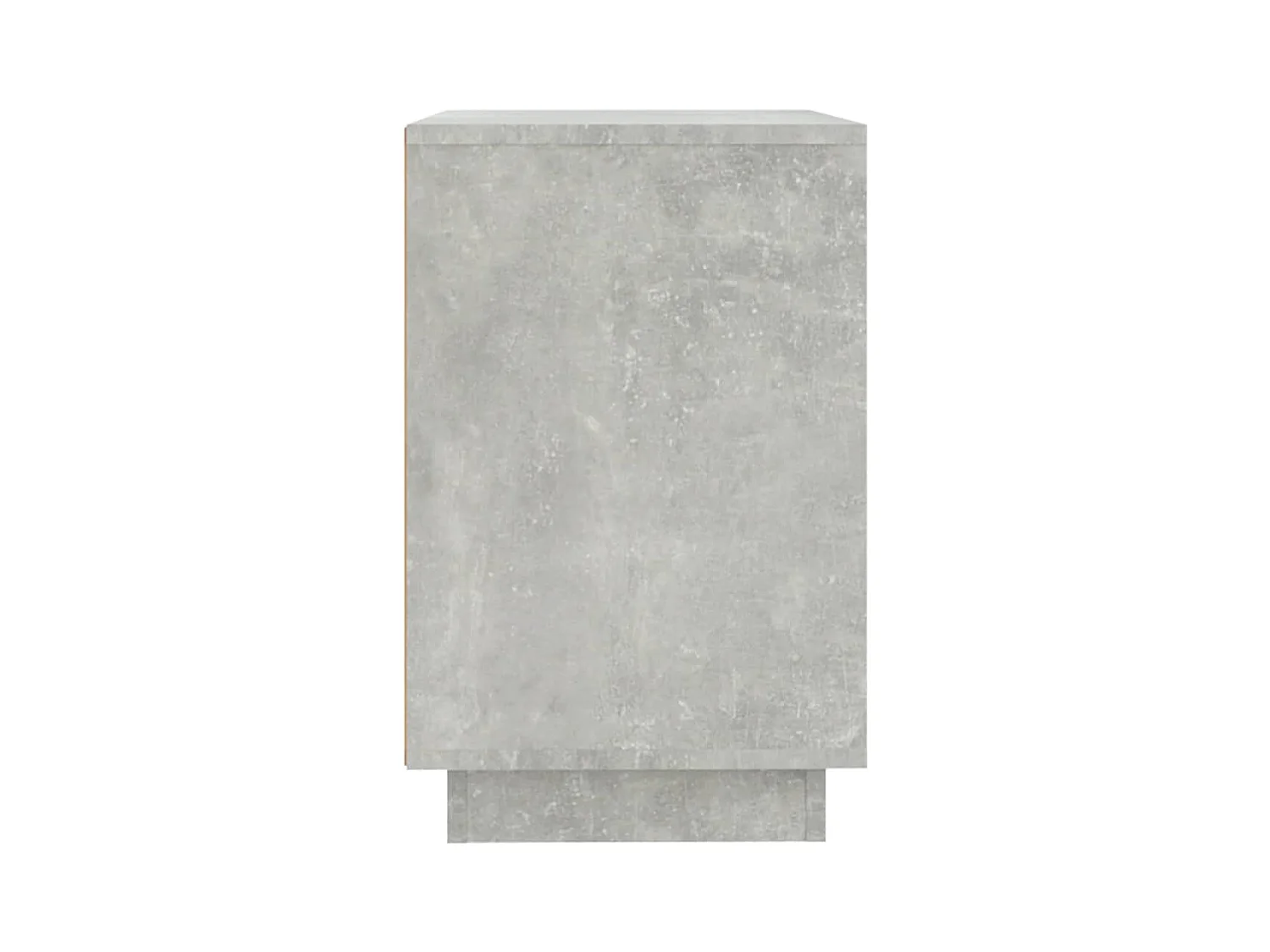 Petit buffet 2 portes 1 étagère extérieure 102cm – Modèle Novila-Couleur Gris béton