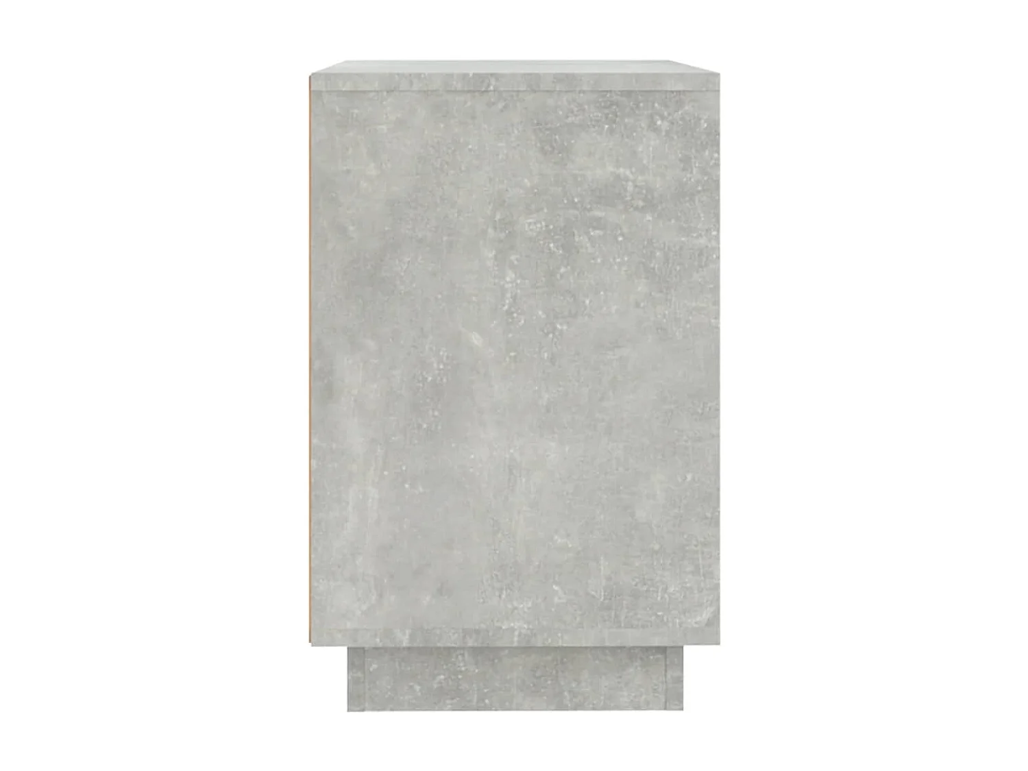 Petit buffet 2 portes 1 étagère extérieure 102cm – Modèle Novila-Couleur Gris béton