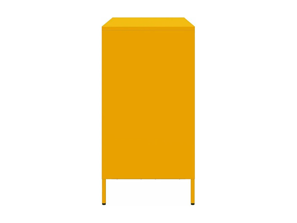 Buffet jaune moutarde 101,5x39x73,5 acier laminé à froid