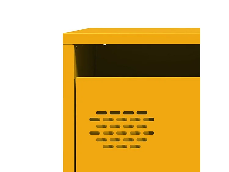 Buffet jaune moutarde 101,5x39x73,5 acier laminé à froid