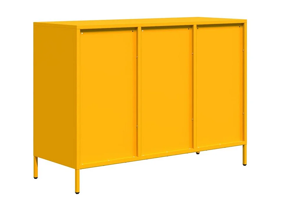 Buffet jaune moutarde 101,5x39x73,5 acier laminé à froid
