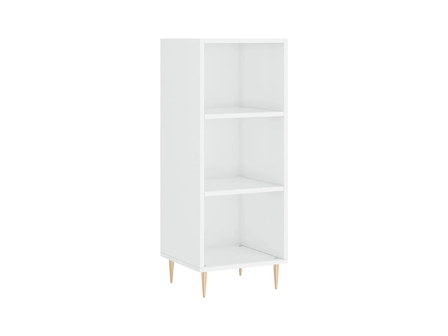 Buffet blanc brillant 34,5x32,5x90 bois d'ingénierie