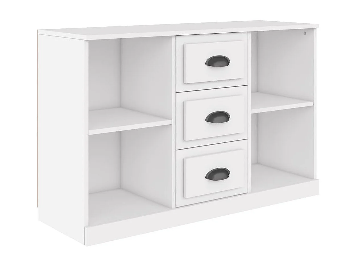 Buffet blanc 104,5x35,5x67,5 bois d'ingénierie