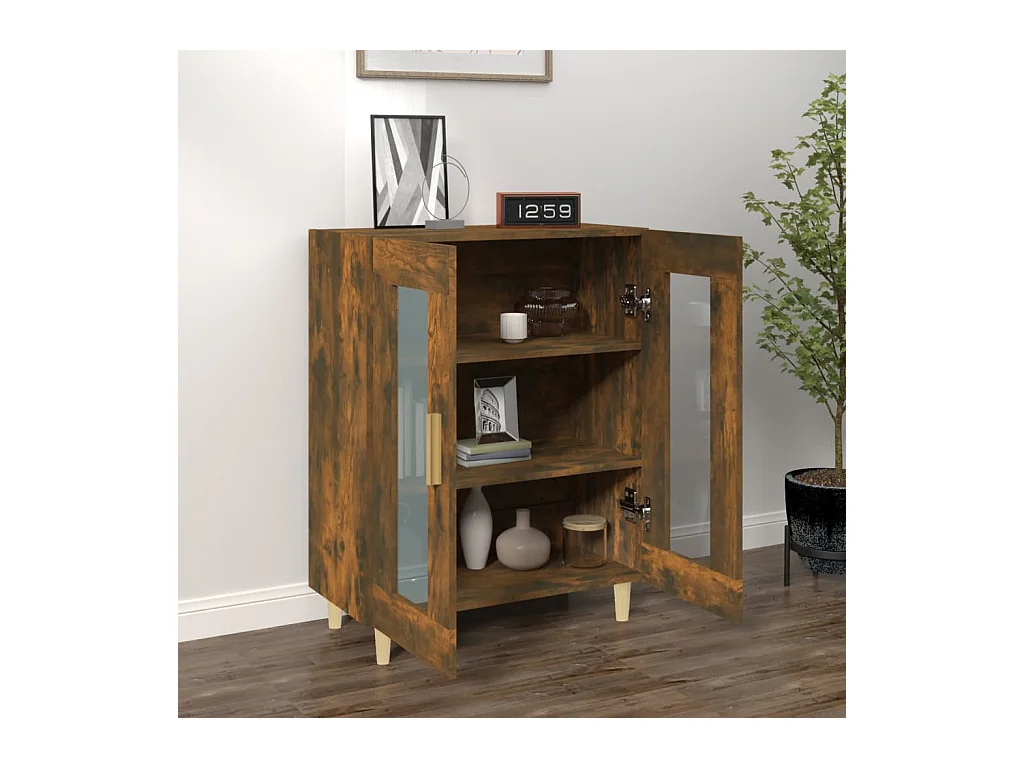 Buffet Chêne fumé 69,5x34x90 Bois d'ingénierie 2