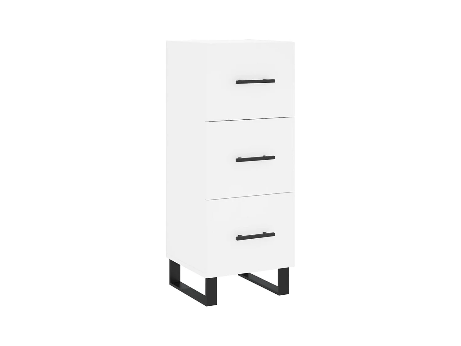 Buffet blanc 34,5x34x90 bois d'ingénierie