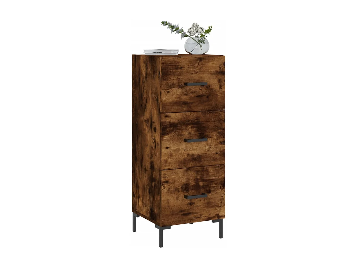 Buffet Chêne fumé 34,5x34x90 Bois d'ingénierie