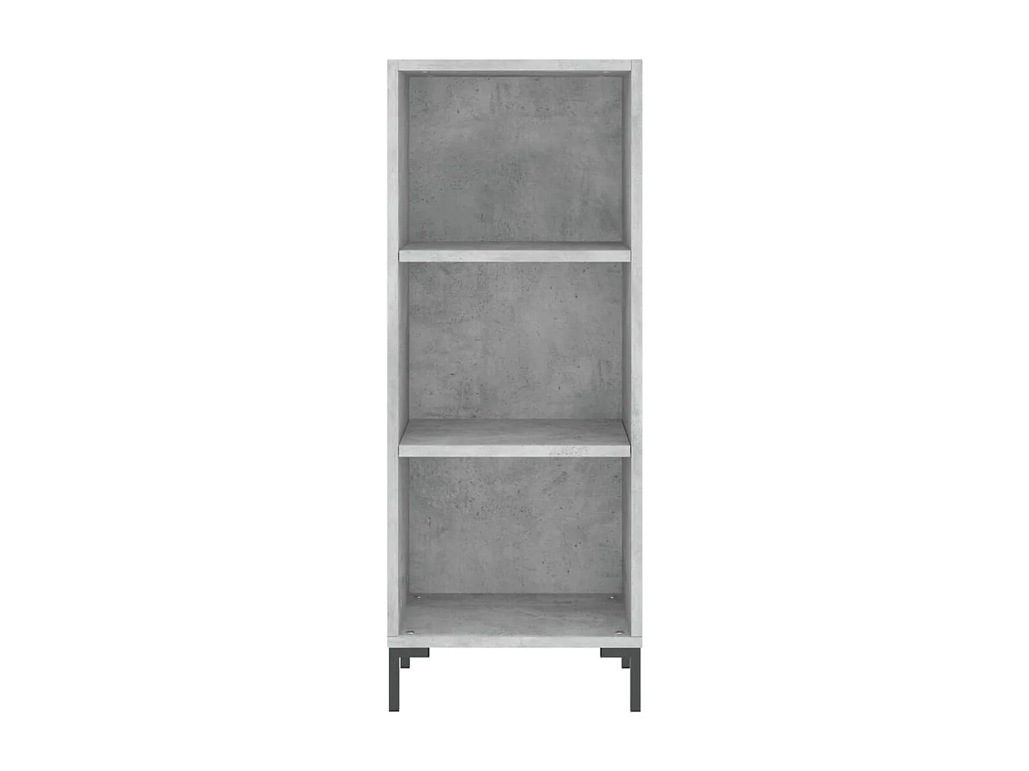 Buffet gris béton 34,5x32,5x90 bois d'ingénierie