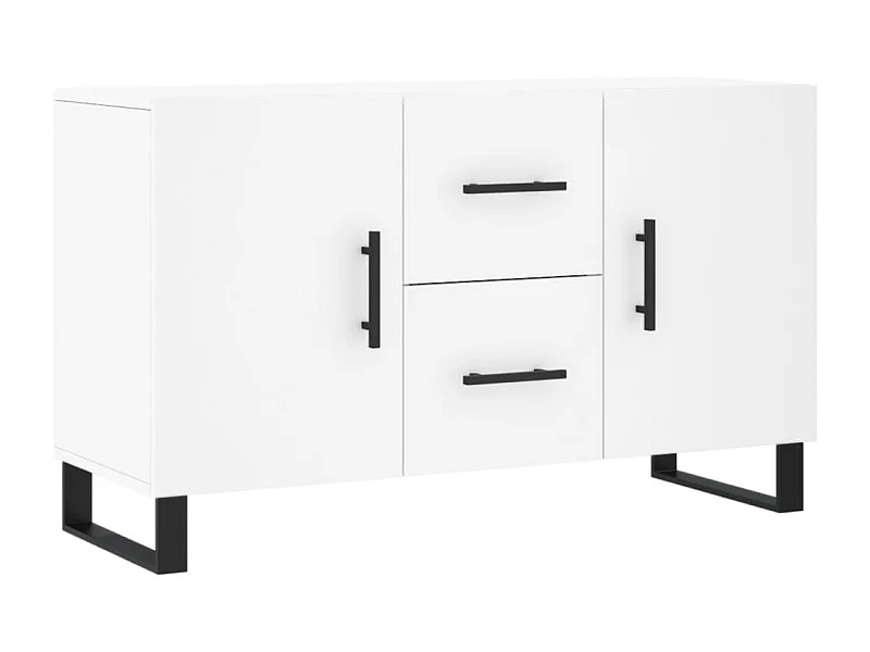 Buffet blanc 100x36x60 bois d'ingénierie