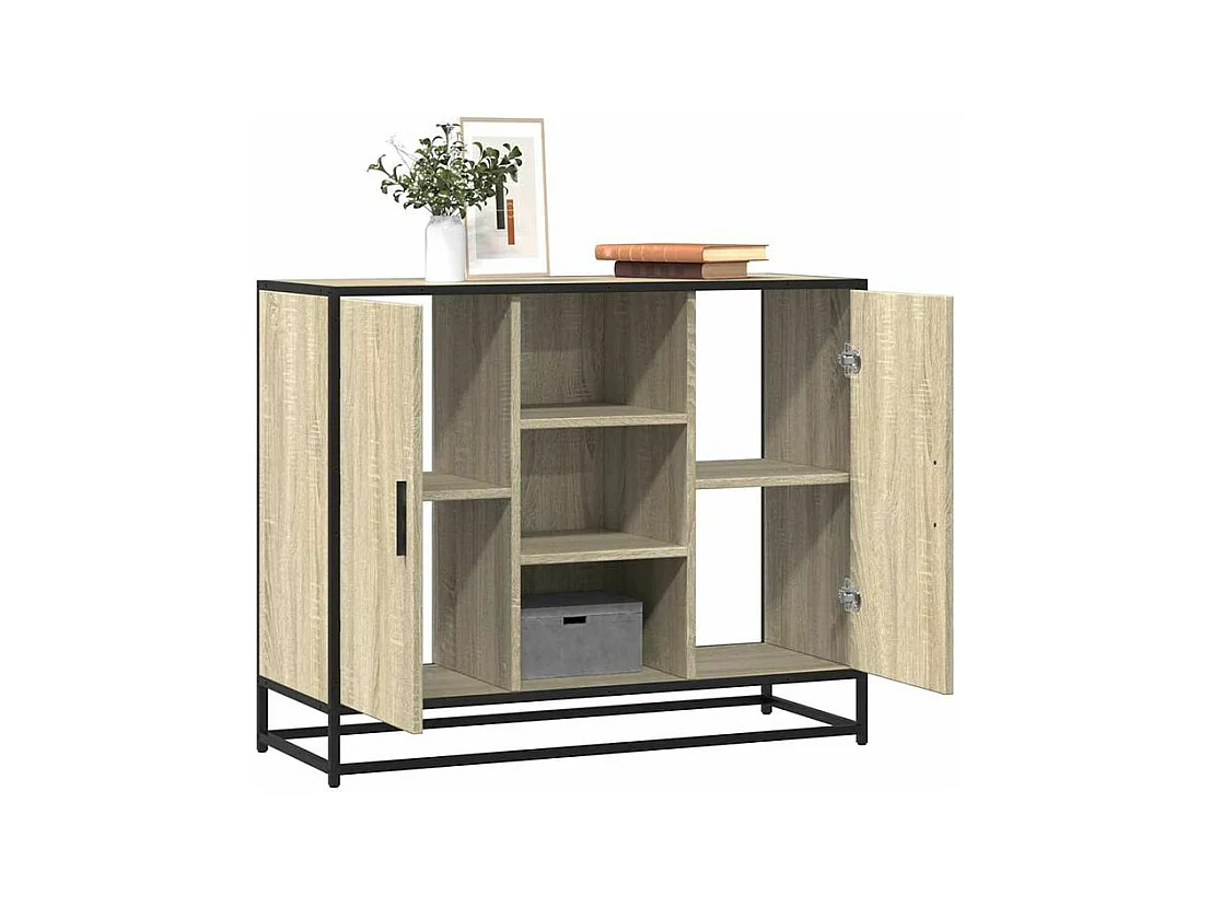 Buffet chêne sonoma 92x35x76 bois d'ingénierie