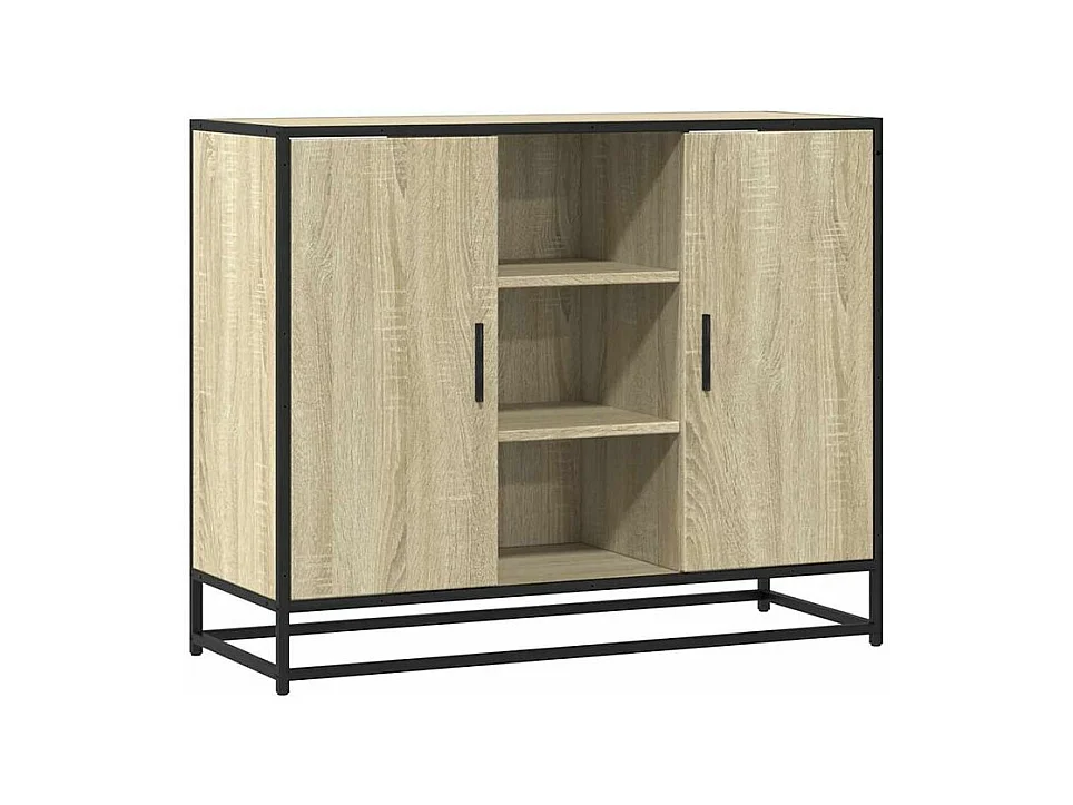 Buffet chêne sonoma 92x35x76 bois d'ingénierie