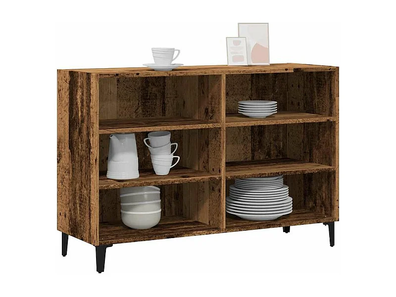 Buffet vieux bois 103,5x35x70 bois d'ingénierie