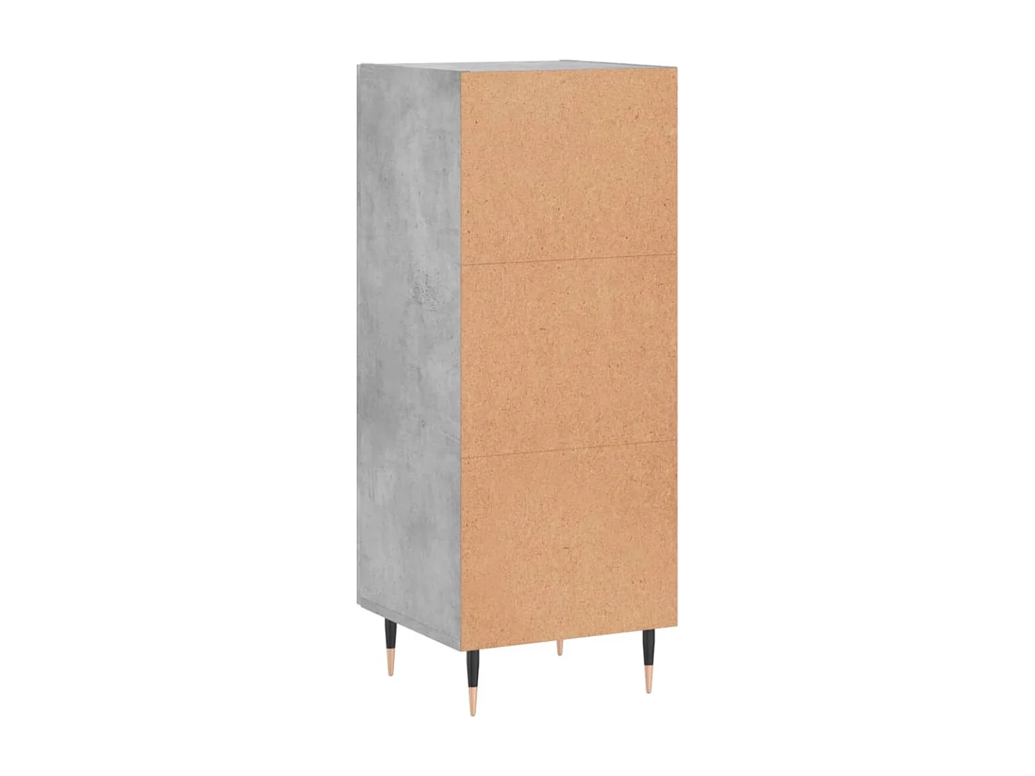 Buffet Gris béton 34,5x34x90 Bois d'ingénierie