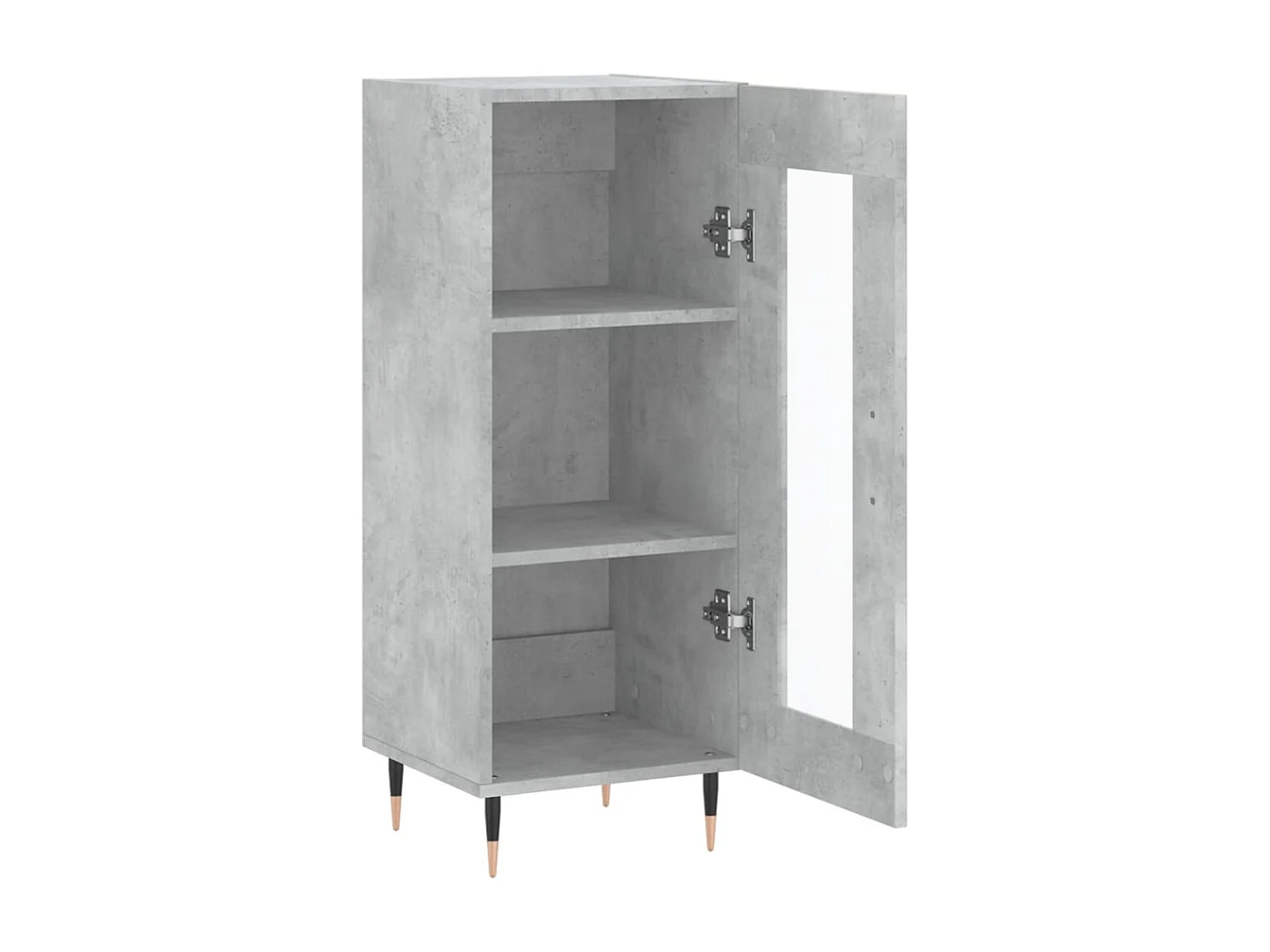 Buffet Gris béton 34,5x34x90 Bois d'ingénierie