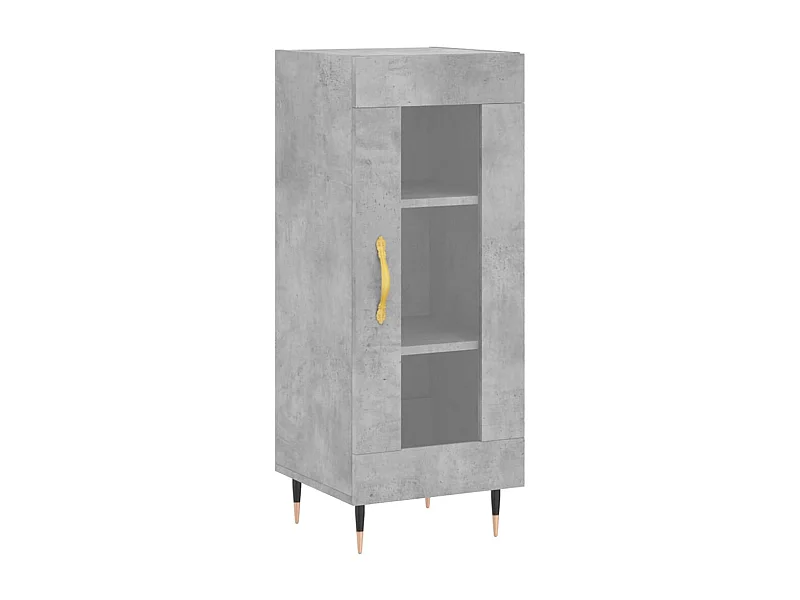 Buffet Gris béton 34,5x34x90 Bois d'ingénierie