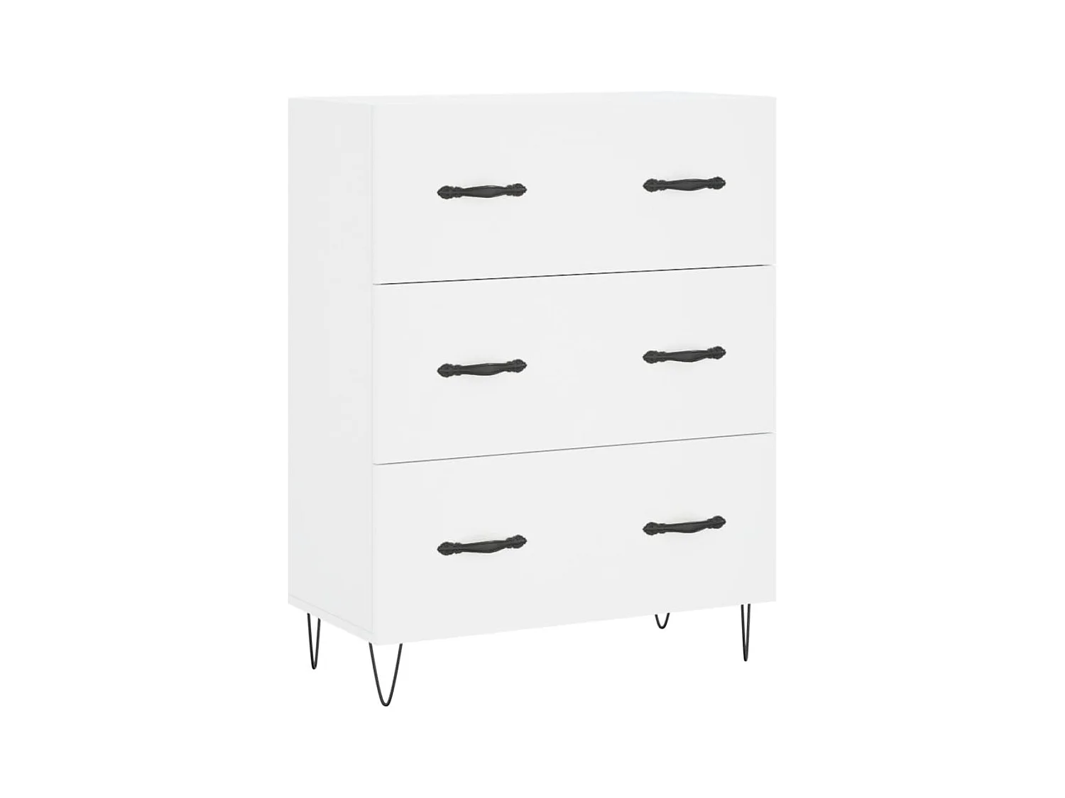 Buffet blanc 69,5x34x90 bois d'ingénierie