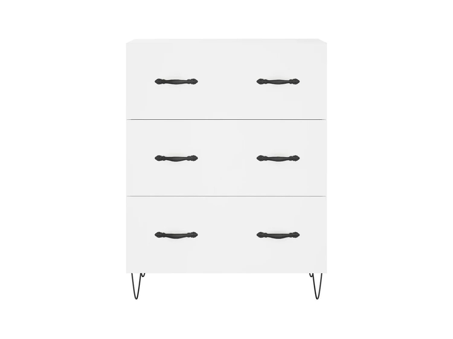 Buffet blanc 69,5x34x90 bois d'ingénierie