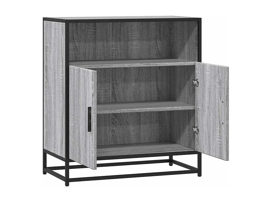 Buffet sonoma gris 68x35x76 bois d'ingénierie
